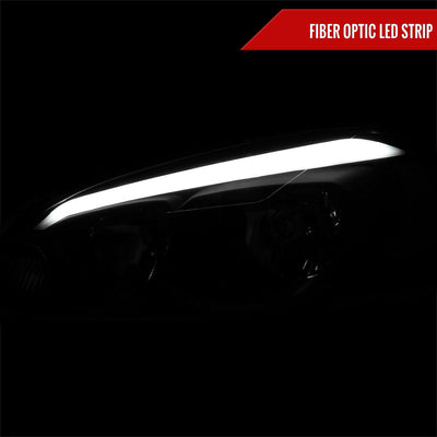 Spec-D 06-16 Impala/06-07 Monte Carlo Headlights LED Strip Black/Clear