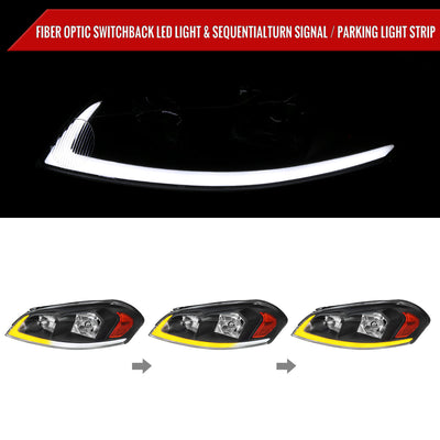Spec-D 06-16 Impala /06-07 Monte Carlo Headlights Sequetial Black