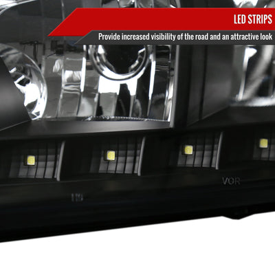 Spec-D 06-15 Chevy Impala Headlights Projector V2 Black