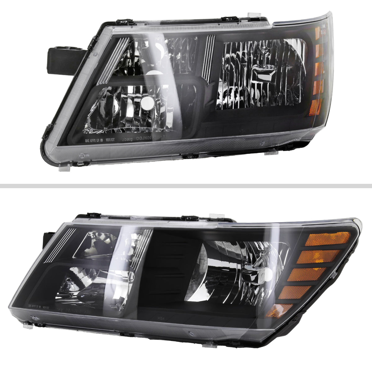 Spec-D 09-20 Dodge Journey Headlights OEM Replacement Black