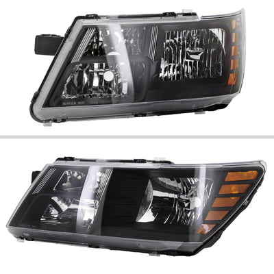 Spec-D 09-20 Dodge Journey Headlights OEM Replacement Black