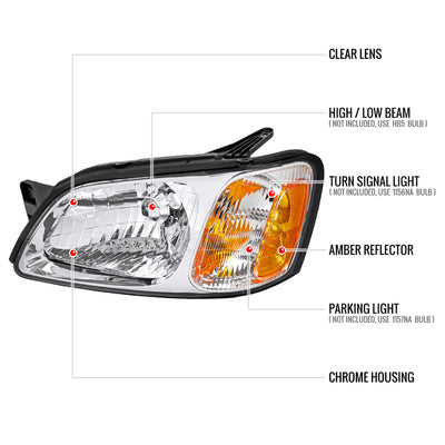 Spec-D 00-04 Subaru Legacy Brighton/03-06 Baja Sport Headlights