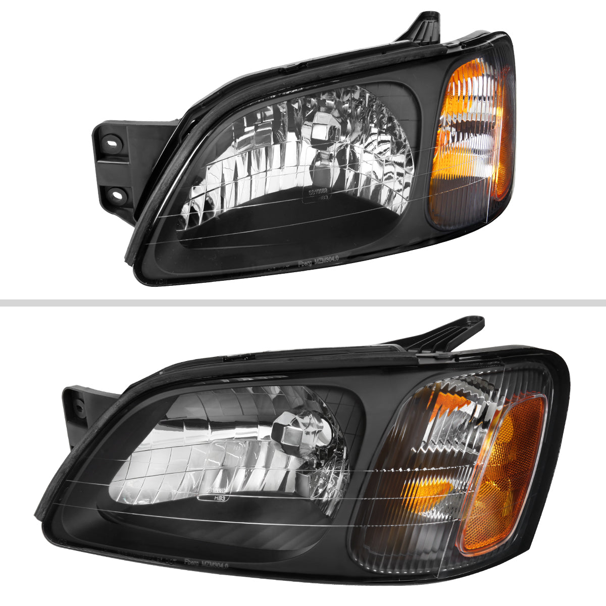 Spec-D 00-04 Legacy 03-06 Baja Sport Headlights OEM Style Black