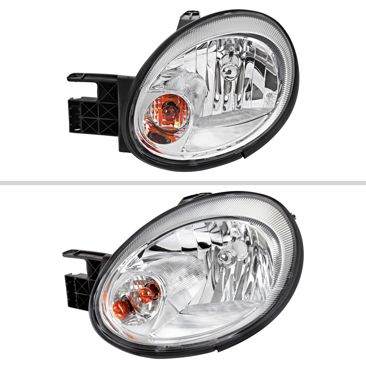 Spec-D 03-05 Dodge Neon Headlights OEM Crystal Chrome/Clear.