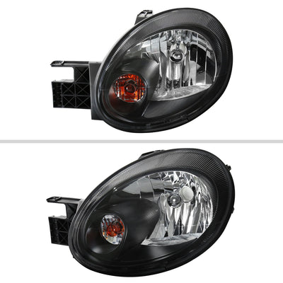 Spec-D 03-05 Dodge Neon Headlights OEM Style Matte Black/Clear