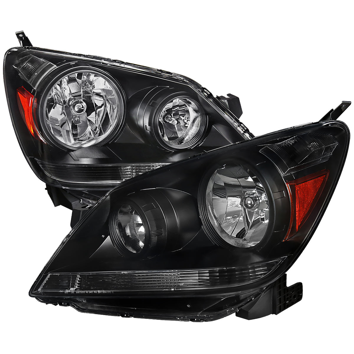 Spec-D 05-07 Honda Odyssey Headlights OEM Style 9006 Bulbs Black