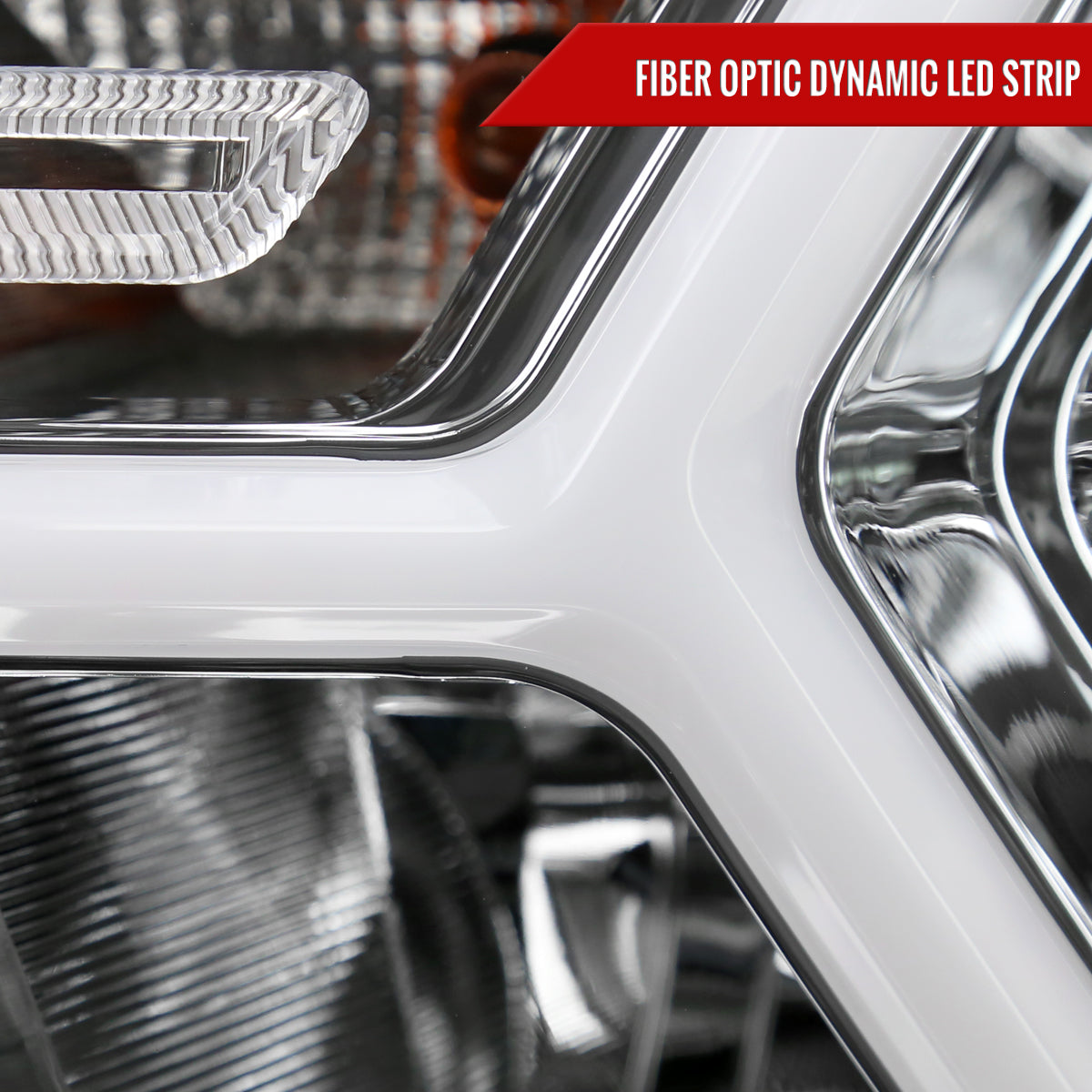 Spec-D 19-24 Ram 1500 Animated LED Bar Headlights OEM Style Chrome