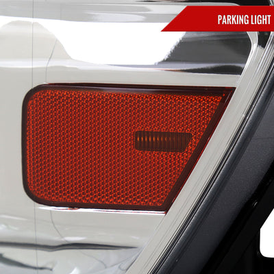 Spec-D 19-24 Ram 1500 Headlights Factory Style Chrome Amber Reflector
