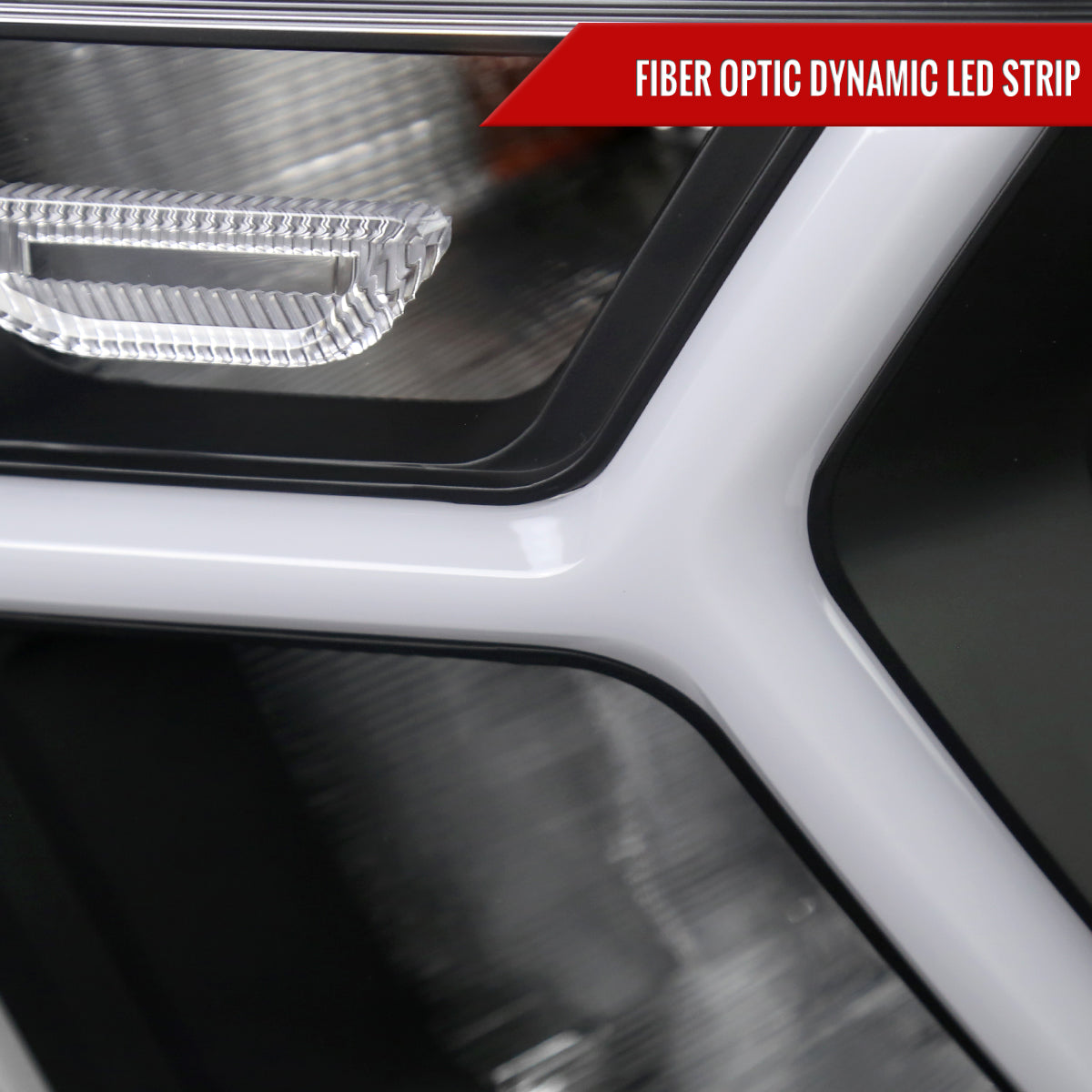 Spec-D 19-24 Ram 1500 Headlights Animated LED Bar OEM Style Black