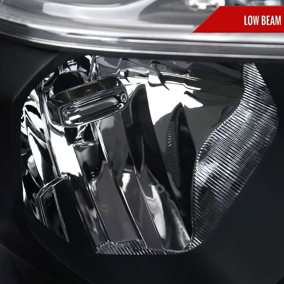Spec-D 19-24 Ram 1500 Passenger Headlight Black/Clear Replacement