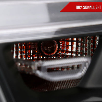 Spec-D 19-24 Ram 1500 Headlights OEM Style Amber Reflectors Black
