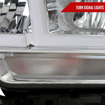 Spec-D 19-24 Ram 2500 3500 4500 5500 LED Bar Headlights Chrome