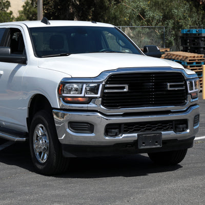 Spec-D 19-24 Ram 2500-5500 Headlights LED Bar OEM Style Matte Black