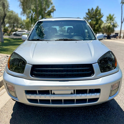 Spec-D 01-03 RAV4 OE Style Headlights Chrome w/ Smoked Lens