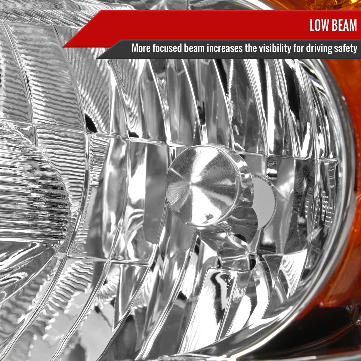 Spec-D 06-08 Toyota RAV4 OEM Style Headlights Chrome/Clear