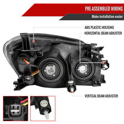 Spec-D 06-08 Toyota RAV4 OEM OEM Style Headlights Black