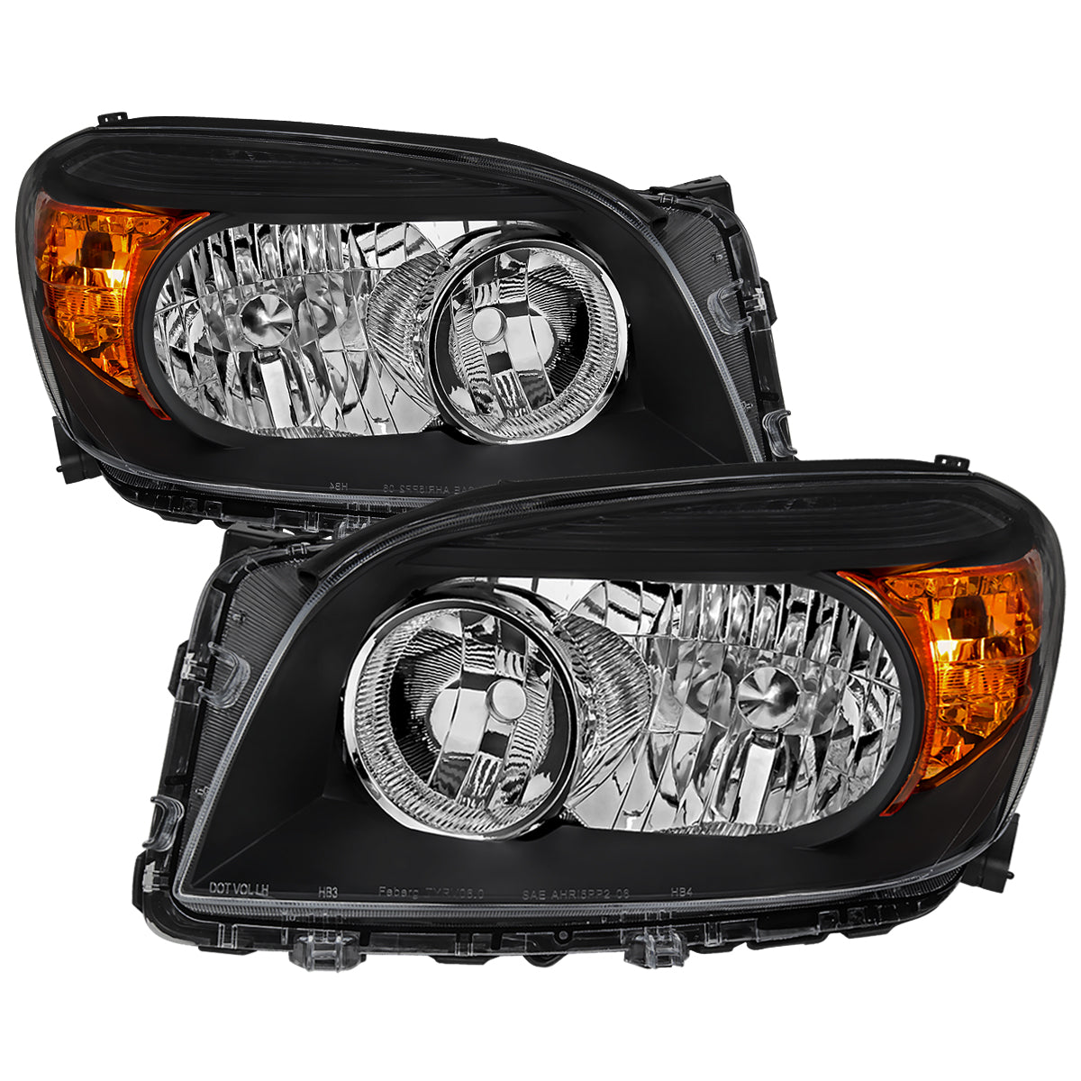 Spec-D 06-08 Toyota RAV4 OEM OEM Style Headlights Black