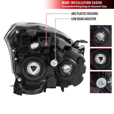 Spec-D 08-13 Nissan Rogue Driver Headlight OEM Chrome Replacement