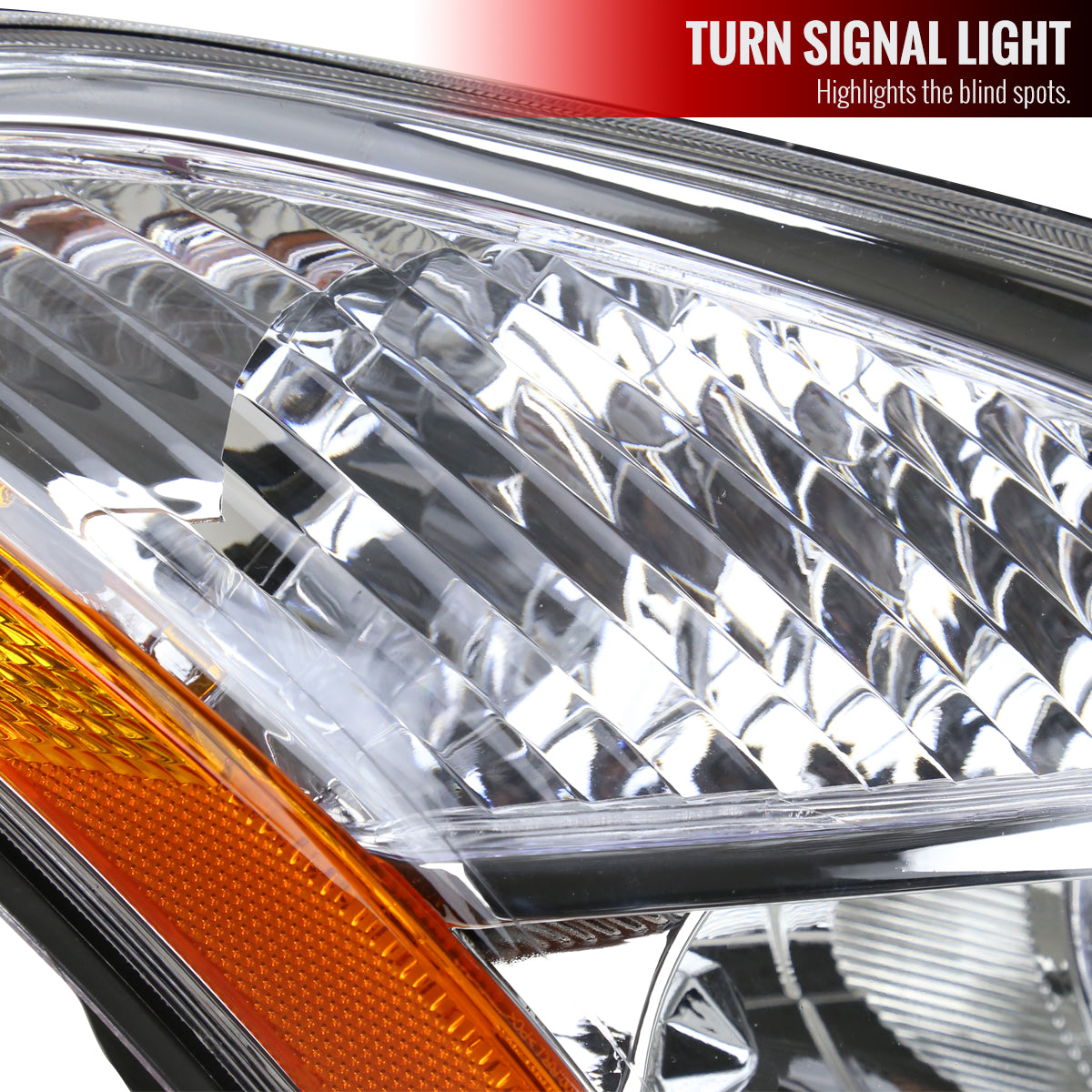 Spec-D 08-13 Nissan Rogue Passenger Headlight OEM Chrome Replacement