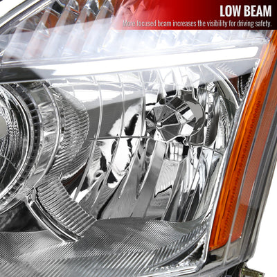 Spec-D 08-13 Rogue/14-15 Rogue Select Headlights OEM Style Chrome