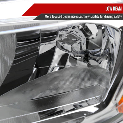 Spec-D 14-16 Nissan Rogue Headlights OEM Style Chrome/Clear