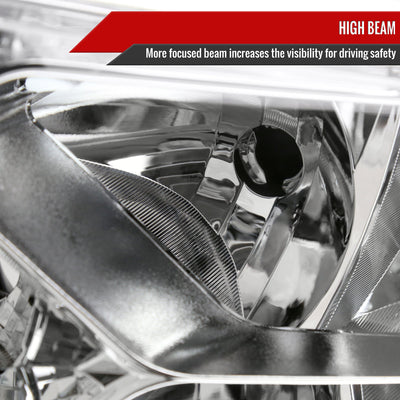 Spec-D 14-16 Nissan Rogue Headlights OEM Style Chrome/Clear