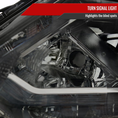 Spec-D 14-16 Nissan Rogue Headlights OEM Style Chrome/Smoked