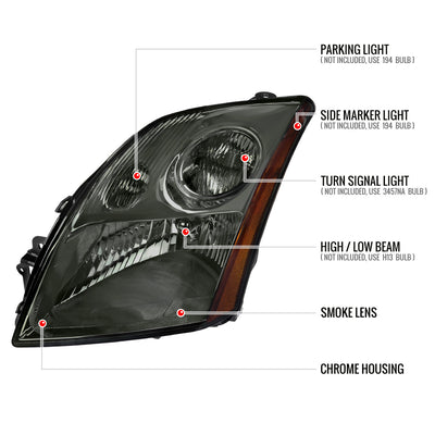 Spec-D 07-09 Sentra Headlights OEM Style Chrome/Smoked