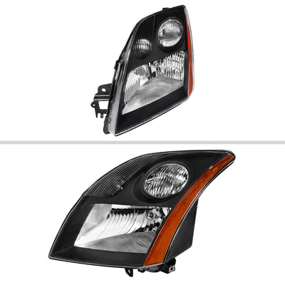 Spec-D 07-09 Nissan Sentra Headlights OEM Style Black/Clear