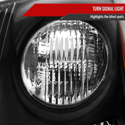 Spec-D 07-09 Nissan Sentra Headlights OEM Style Black/Clear