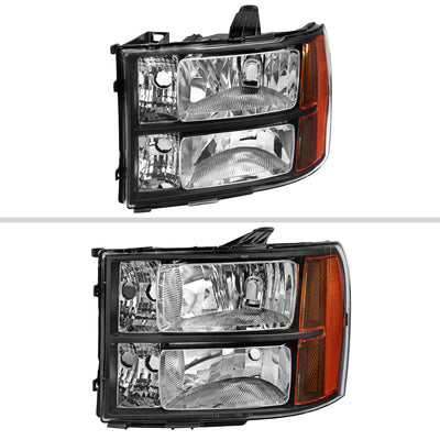 Spec-D 07-14 GMC Yukon/XL 1500/XL 2500 SEQ Projector Headlights Black