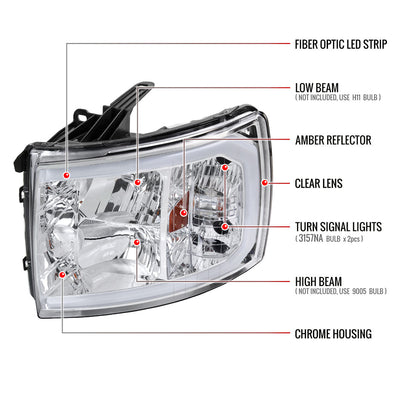 Spec-D 07-13 Silverado 1500/07-14 2500HD 3500HD Headlights