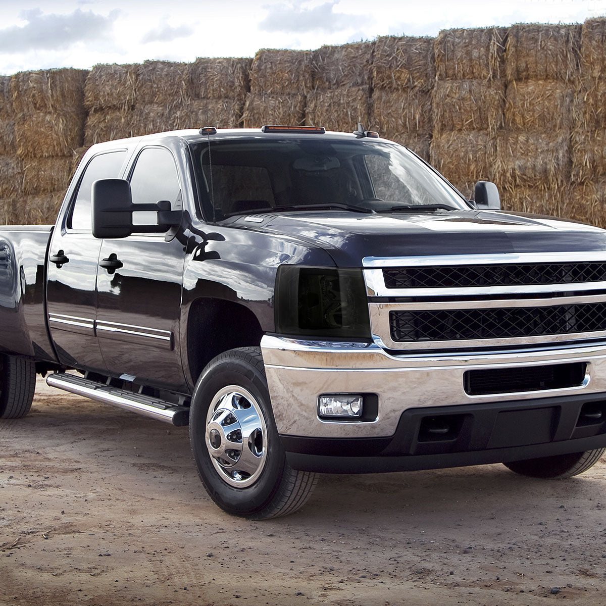 Spec-D 07-13 Silverado 1500 2500HD 3500HD Headlights Smoked