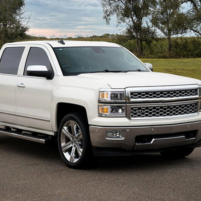 Spec-D 14-15 Chevy Silverado 1500 LED Bar OE Style Headlights Chrome