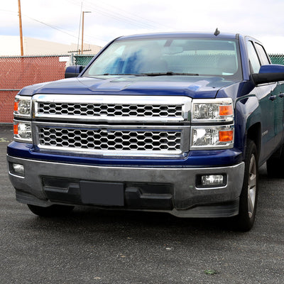 Spec-D 14-15 Chevy Silverado 1500 Headlights OEM Style Chrome