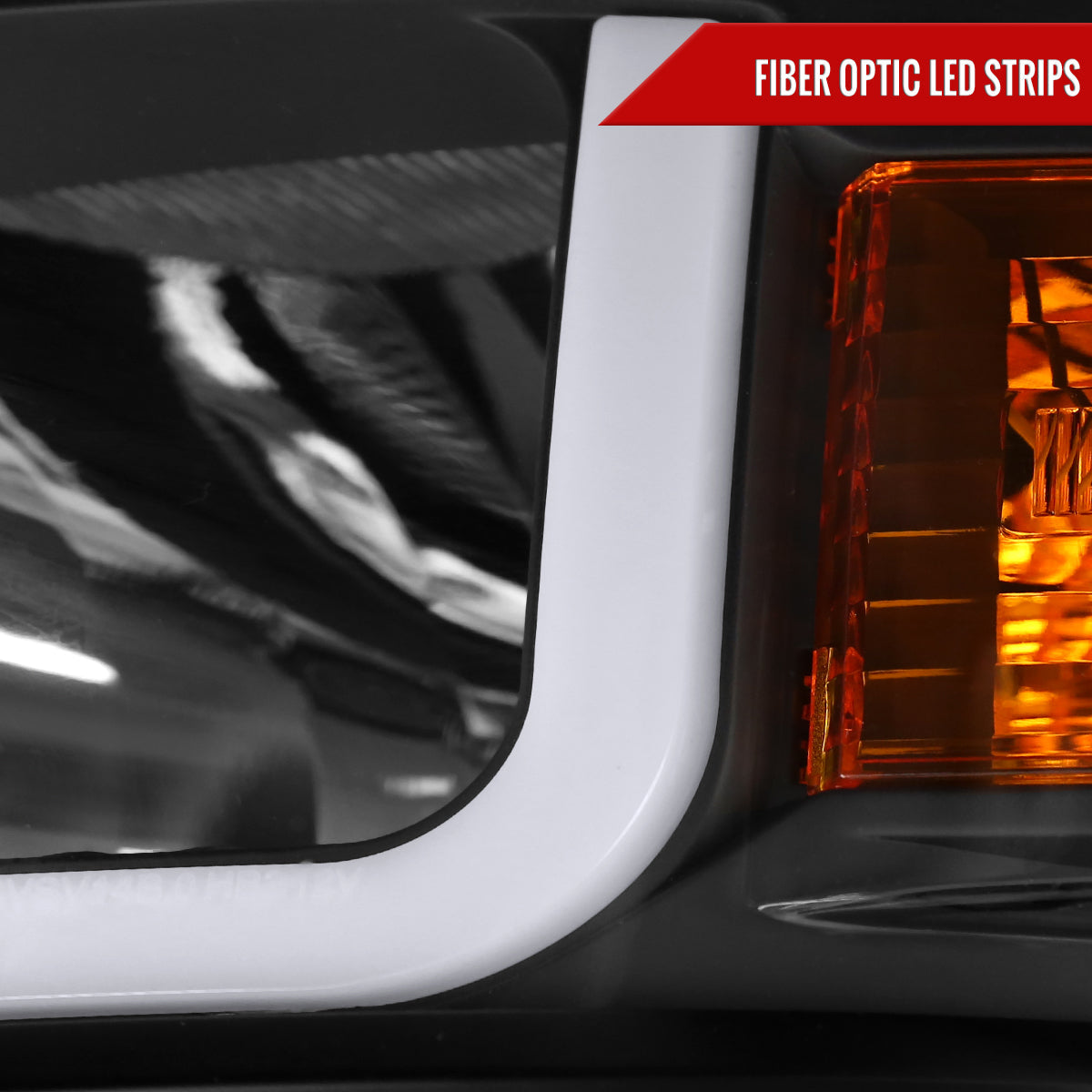 Spec-D 14-15 Chevy Silverado 1500 Bar OE Style Headlights Black