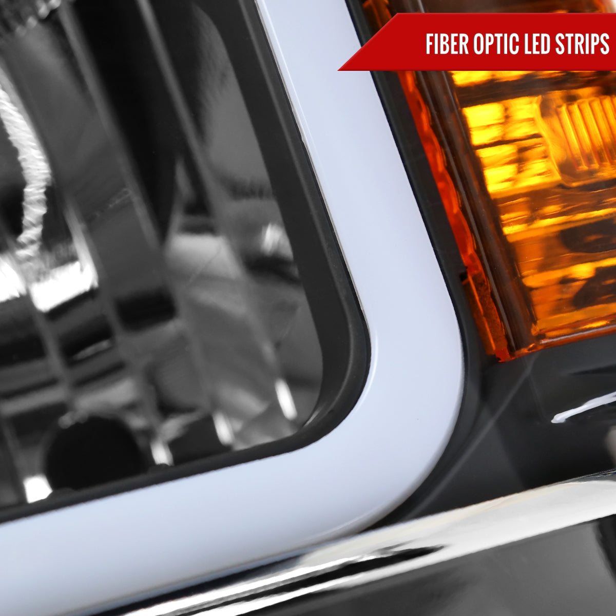 Spec-D 14-15 Chevy Silverado 1500 LED Bar OE Style Headlights Black