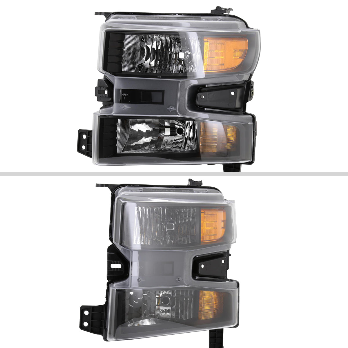 Spec-D 19-21 Chevy Silverado 1500 Projector Headlights OEM Style Black