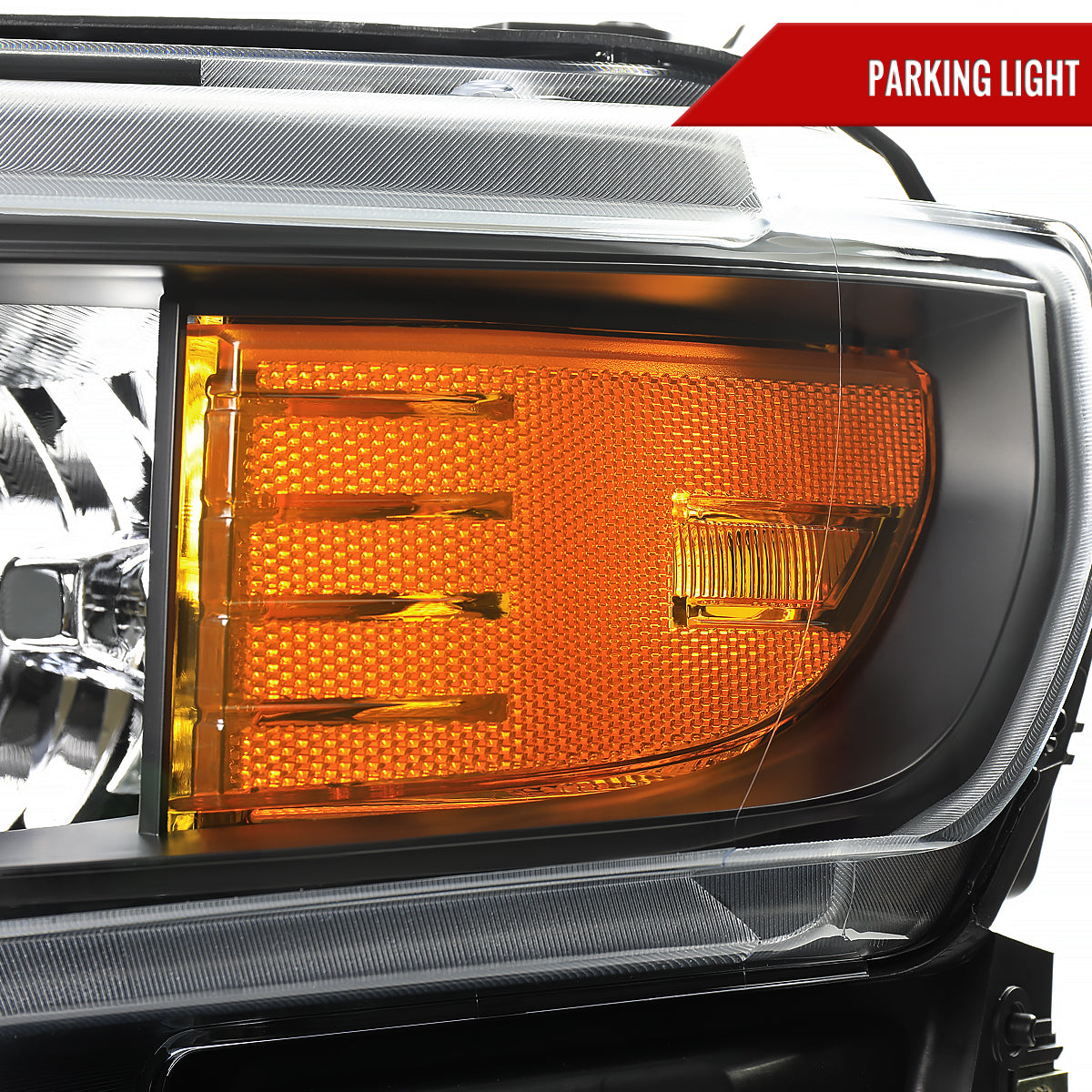 Spec-D 19-21 Chevy Silverado 1500 Projector Headlights OEM Style Black
