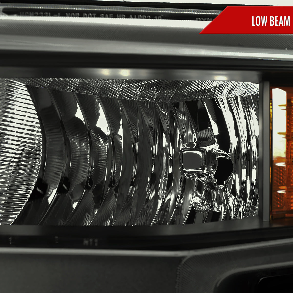 Spec-D 19-21 Chevy Silverado 1500 OEM Style Headlights Black/Smoked