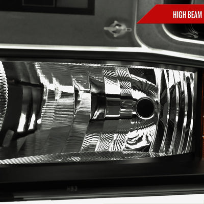 Spec-D 19-21 Chevy Silverado 1500 OEM Style Headlights Black/Smoked