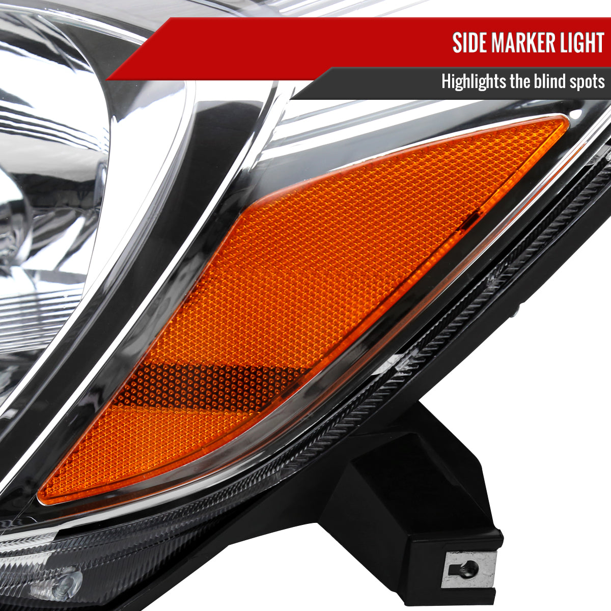 Spec-D 04-05 Toyota Sienna Headlights OEM Style Clear Amber