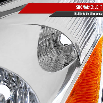 Spec-D 06-10 Sienna OEM OEM Style Driver/Left Headlights Chrome