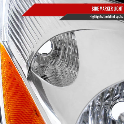Spec-D 06-10 Toyota Sienna Passenger Headlight OEM Chrome Replacement