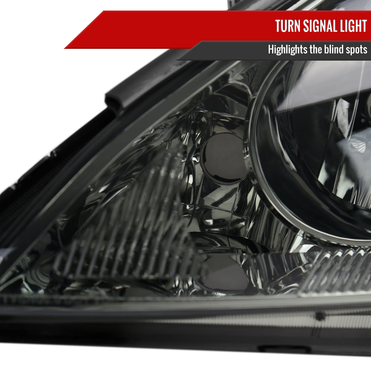 Spec-D 06-10 Sienna Headlights OEM Style Amber Reflector Chrome/Smoked