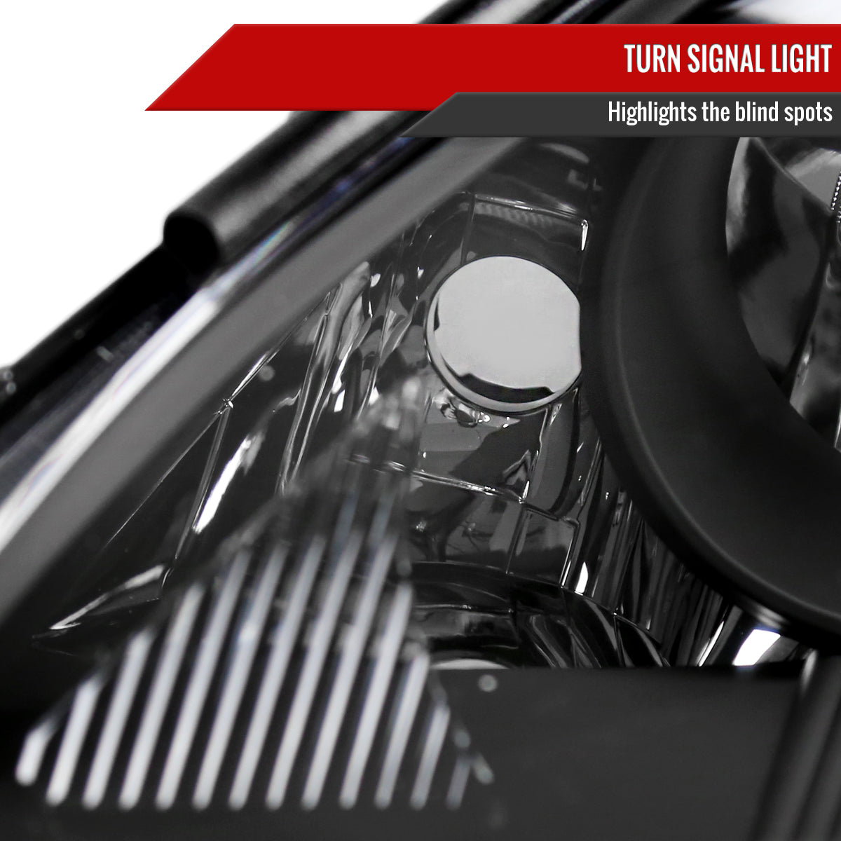 Spec-D 06-10 Sienna Headlights OEM Style w/ Amber Reflector Black