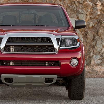 Spec-D 05-11 Tacoma Headlights LED Bar OEM Style Black