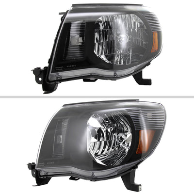 Spec-D 05-11 Toyota Tacoma OEM OEM Style Headlights Black