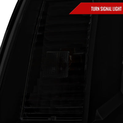 Spec-D 05-11 Tacoma LED Bar OE Style Black w/ Smoked Lens Headlights