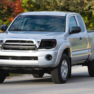 Spec-D 05-11 Tacoma LED Bar OE Style Black w/ Smoked Lens Headlights